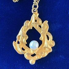 Vintage Art Nouveau Style Pearl Necklace
