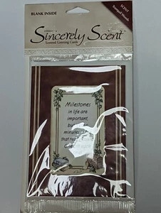Milestones SCENTED (Tranquil Woods) Greeting card with Insert & Envelope - Picture 1 of 4