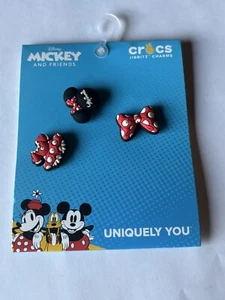 Crocs Charms Jibbitz Minnie Mouse Mickey and Friends 3 Pack (NEW) - Picture 1 of 2