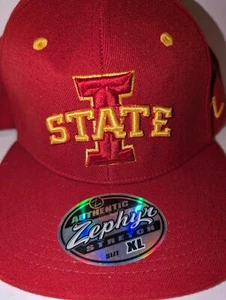 NCAA Original Zephyr Iowa State Cyclones Curved Bill Fitted Size Hat Cap - Picture 1 of 7
