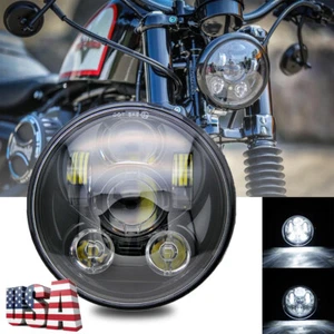 Faro LED de 5-3/4" con bajo alto para Harley Davidson Sportster XL 1200 883 - Imagen 1 de 12