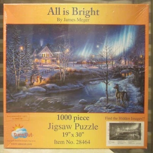 ALL IS BRIGHT BY JAMES MEGER - NEW - SUNSOUT PUZZLE - Imagen 1 de 2