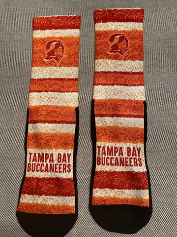 Tampa Bay Buccaneers Throwback Old Logo Size 9-13 Socks Cover