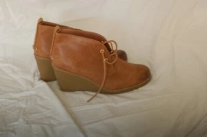 Zapatos Sperry Top Sider Bota Tobillo Tacón Cuña Cuero Marrón Camel Para Mujer 9 1/2 M - Imagen 1 de 11