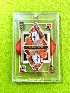 BRADLEY BEAL GOLD CLEAR CARD WIZARDS 2021 Elite DECK Bradley Beal GOLD SSP # /10 - Picture 1 of 12