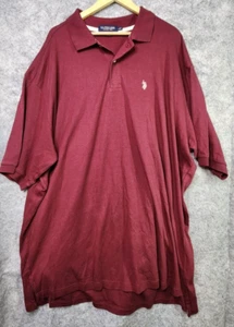 NWOT U.S. Polo Assn Sz 4XLT Big Tall Red Polo Casual/Golf Shirt Luxury Feel - Picture 1 of 8