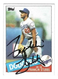 Autographed 1985 Topps Franklin Stubbs Los Angeles Dodgers Card #506 w/COA - Picture 1 of 1