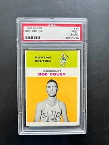 1961 Fleer #10 Bob Cousy Card HOF - PSA 9 MINT - Picture 1 of 2