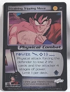 Dragon Ball Z DBZ CCG Straining Tripping Move 37 Saiyan Saga LP/MP Common HOLO - Picture 1 of 10
