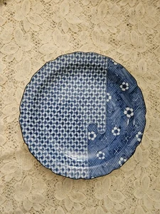 Blue and White Floral Takahashi San Francisco Plate Vintage Japan Made FREE SHIP - Picture 1 of 8