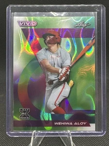 2024 Leaf Vivid WEHIWA ALOY 1st Draft Pick Green Lava Base #/4 Orioles Rookie RC - Picture 1 of 2