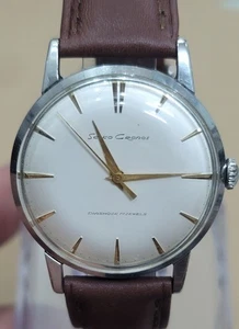 VINTAGE SEIKO CRONOS 17J SS HAND WINDING MEN WATCH - Picture 1 of 11