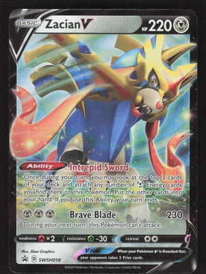 Zacian V SWSH018 Promo Pokemon SWSH: Sword & Shield Promo Cards - Image 1 of 2