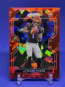 2021 Panini Prizm Jamarr Chase RED CRACKED ICE PRIZM #337 Rookie RC Bengals🔥 - Bild 1 von 2