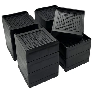 JONHWI Bed Risers Furniture Raise Blocks 23 or 4 inch Stilts Heavy Duty for B... - Picture 1 of 7