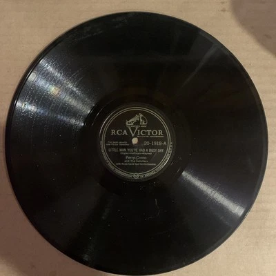 Perry Como, 78 rpm, V+, Little Man You've Had A Busy Day, Victor 20-1918 Foto 1 de 2