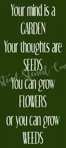 WIEDERVERWENDBARE SCHABLONE ARTIKEL 6764 AK 12"x18" YOUR MIND IS A GARDEN-SIGN STENCILS - Bild 1 von 1