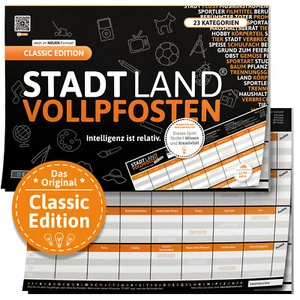 Stadt Land Vollpfosten® Classic Edition – "Intelligenz ist relativ." | A4 - Bild 1 von 6