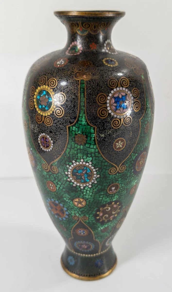 景泰蓝古董原始1900-1940 年日本花瓶| eBay