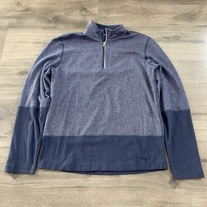 Felpa Lululemon Speed 1/2 Zip Blu Navy Uomo Media Performance Tempo Libero - Foto 1 di 16