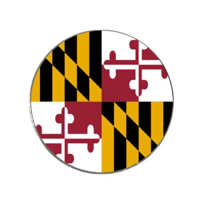 NO BRAND Maryland State Flag Golf Ball Marker