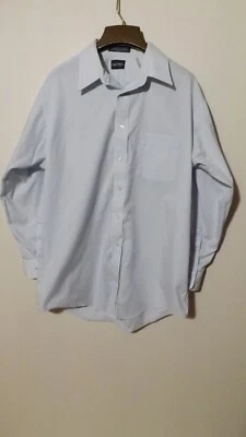 Camisa de vestir Puritan abotonada para hombre talla grande 16-16,5 32/33 manga larga blanca Foto 1 de 4