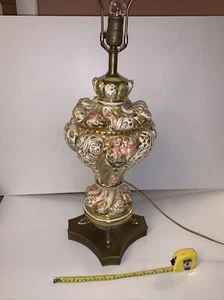 Antique Capo Di Monte Table Lamp 31” - Picture 1 of 12