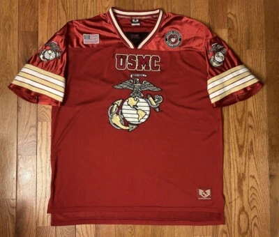 USMC Semper Fidelis Rapid Dominance Football Jersey Size 2XL - Image 1 of 4