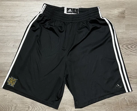 Kennesaw State University Owls Adidas Climalite Gym Shorts Adult Large L Black Cover