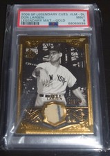 2006 SP Legendary Cuts Legendary Mat-GOLD Don Larsen #LM-DL PSA 9 /225