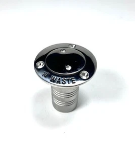 WhiteCap Marine Stainless Steel Boat Deck Fill Thru Hull Waste Port 3'' - Bild 1 von 7