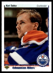 1990-91 Upper Deck KARI TAKKO #543 Oilers RC - FREE Ship!