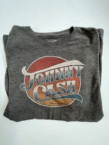 Johnny Cash Ring Of Fire Gray Shirt t-shirt  XXL Man in black by lucky brand - Picture 1 of 6