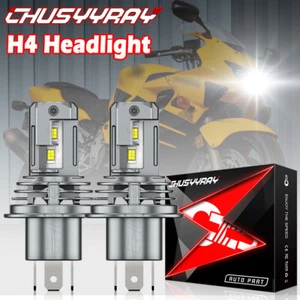 H4 6000K LED Motorcycle Headlight Bulbs for Yamaha Stryker 2011-2017 Lights - Picture 1 of 13