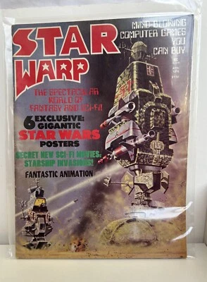1978 STAR WARP Magazine v.1 #1 Star Wars Art Posters Sci-Fi Science Fiction Fans Foto 1 de 4