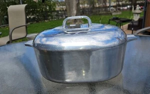 Vintage Magnalite GHC Roaster USA 4265 12 3/4 x 10 x 4 1/2 Dutch Oven 8 Quart - Picture 1 of 12