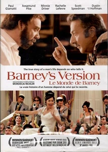 Barney's Version  - Paul Giamatti, Dustin Hoffman, Rosamund Pike,   New DVD - Picture 1 of 2