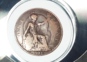 1918 Great Britain Half Penny - Picture 1 of 16