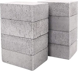 8 Pack Grill Griddle Cleaning Brick Block Pumice Stones for Removing BBQ Grills - Picture 1 of 2