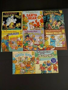 The Berenstain Bears Books - Lot of 8 - 1983-1990 Soft cover 8x8" - Picture 1 of 12