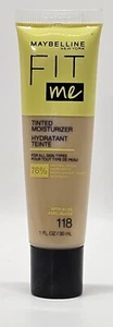 MAYBELLINE NEW YORK FIT ME TINTED MOISTURIZER Shade #118 NEW - Picture 1 of 2