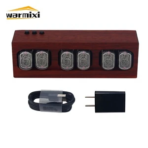 NiXie Clock E-Tube 6-Bit Digital LED Clock IN12 African Padauk for DIY Ornaments - Bild 1 von 7