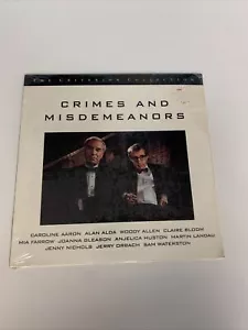 CRIMES AND MISDEMEANORS Criterion Collection Laserdisc LD BRAND NEW SEALED - Picture 1 of 11