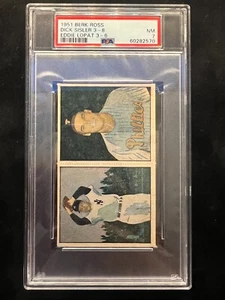 1951 Berk Ross Doubles #3-6,3-8 Eddie Lopat, Dick Sisler PSA 7 NM - Picture 1 of 2