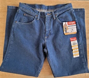 NWT! Wrangler Mens 30x30 Five Star Heritage Relaxed Fit Blue Jeans ~ Medium Wash - Picture 1 of 11