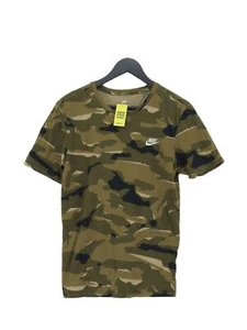 Nike Herren T-Shirt M Grün Camouflage 100% Baumwolle Basic - Bild 1 von 5