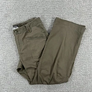 Columbia Pants 12 Short 12S Tan Straight Leg Cargo Zip Pocket Mid Rise Womens - Picture 1 of 15