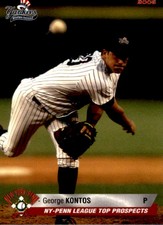 2006 New York-Penn League Top Prospects #12 George Kontos Chicago Illinois Card
