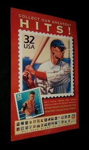 Original 1997 USPS STAMP SHEETS PROMO POSTER JACK DEMPSEY Vintage NOT A REPRINT - Picture 1 of 1