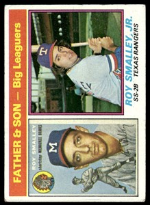 1976 TOPPS ROY SMALLEY/ROY SMALLEY JR. MILWAUKEE BRAVES/TEXAS RANGERS #70